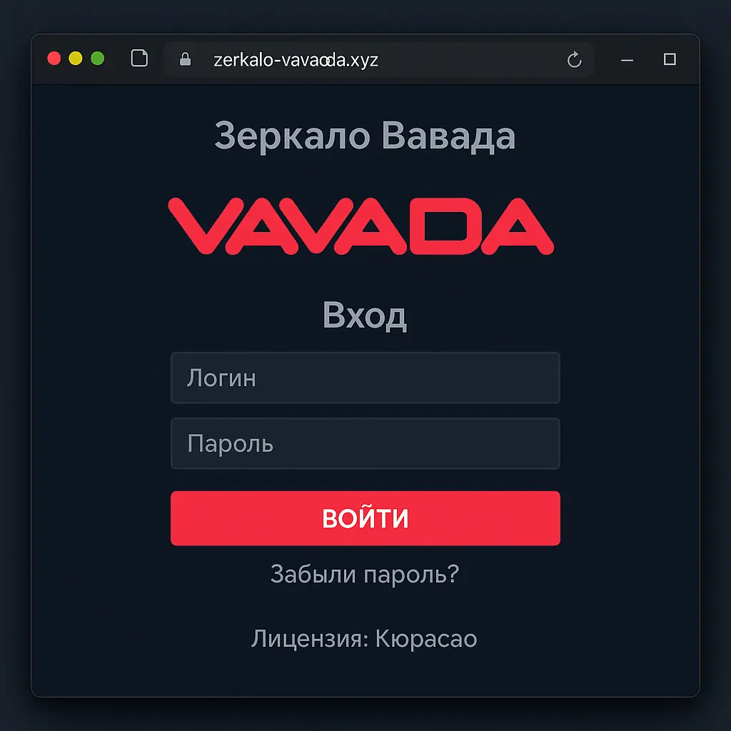 Вавада казино зеркало